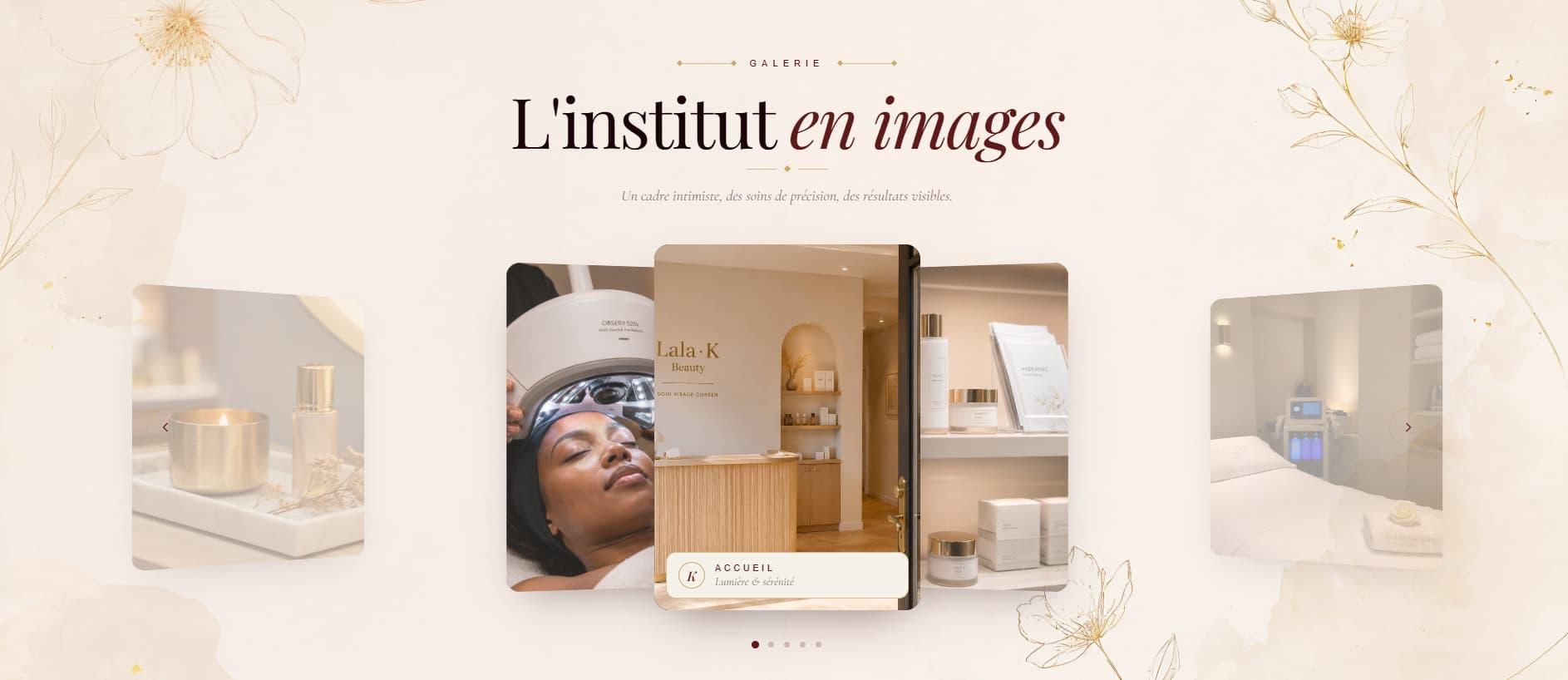 Lala·K Beauty — Institut & soins coréens · Paris, projet web réalisé par Elevora